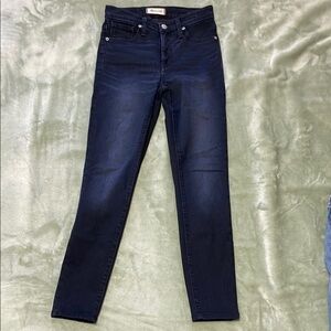 Madewell 9in rise skinny jean size 25